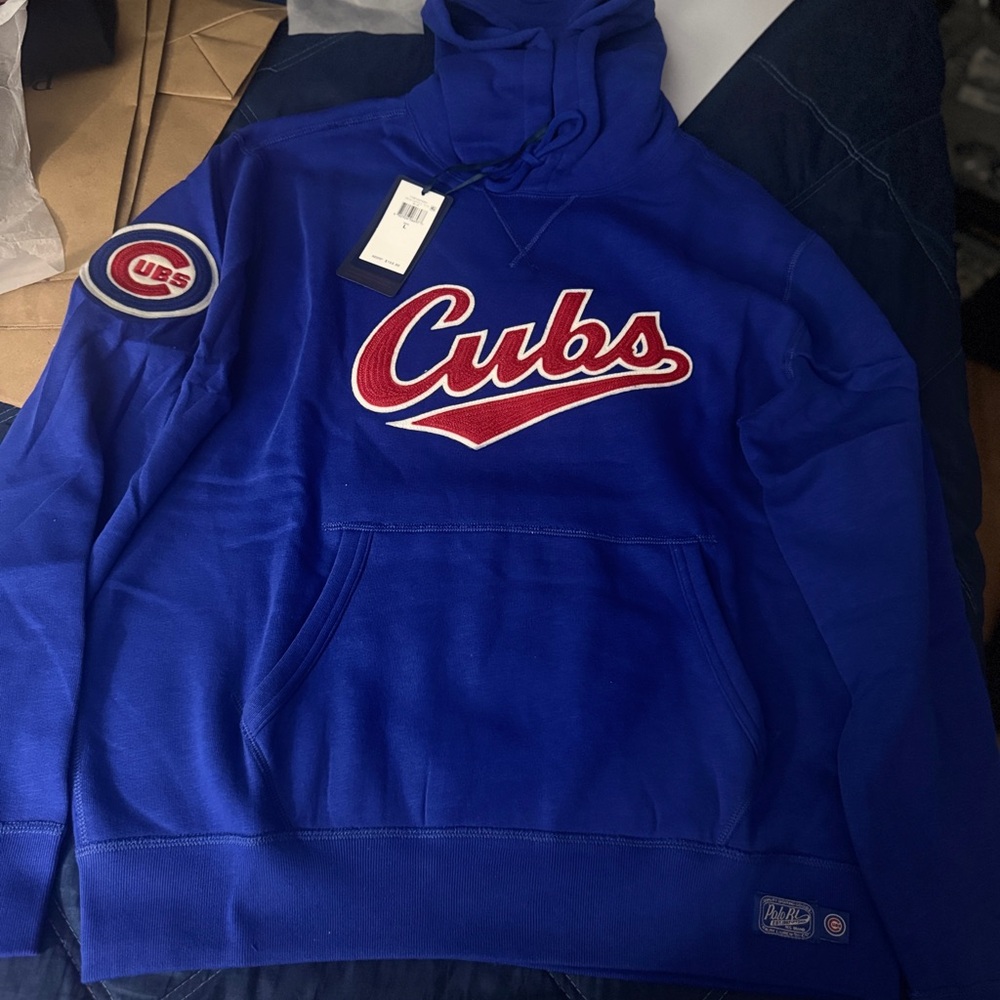 Ralph Lauren x mlb Blue Cubs hoodie